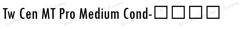 Tw Cen MT Pro Medium Cond字体转换